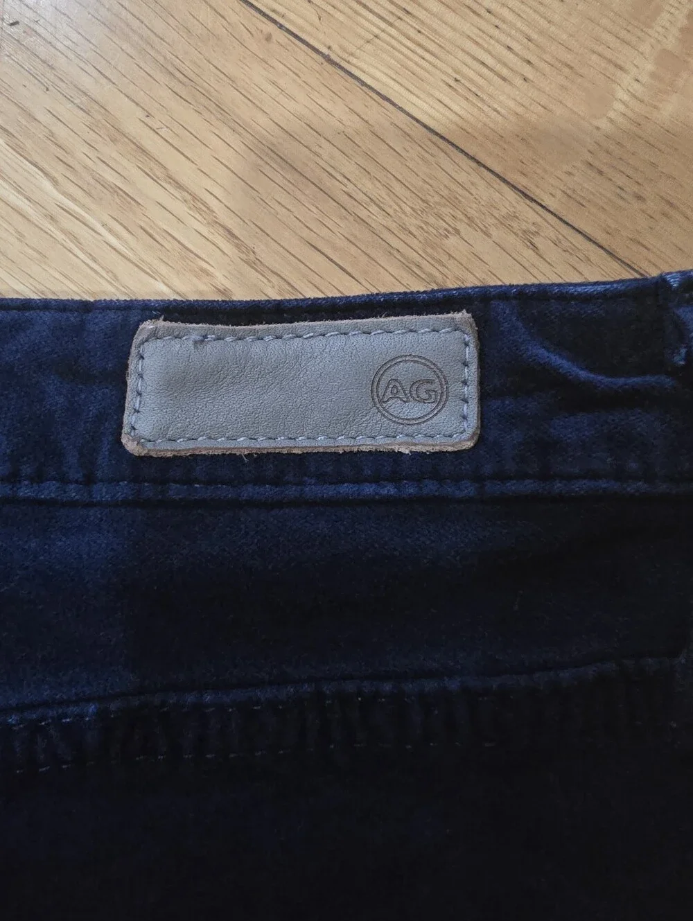 AG Adriano Goldschmied Navy Blue Stretch Skinny Pants Size 30R - Picture 9 of 13